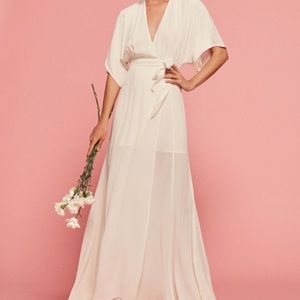 Reformation Winslow Dress Ivory S NWOT